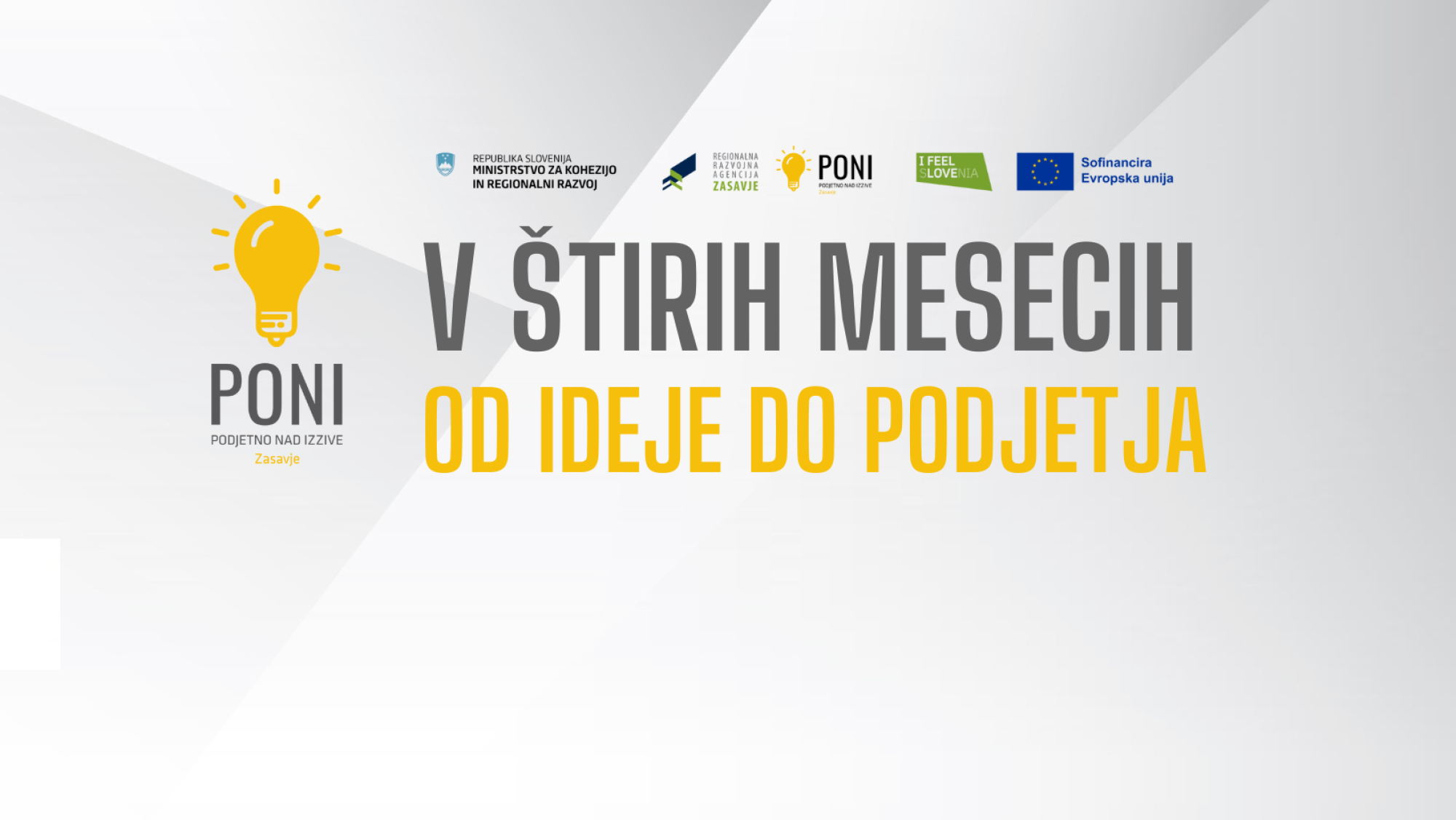 Objavljen je 7. javni razpis za vključitev v projekt PONI ZASAVJE 2023 - 2028  (7. skupina)